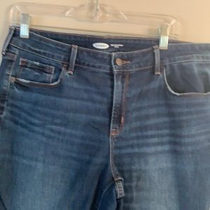 Old navy blue jeans